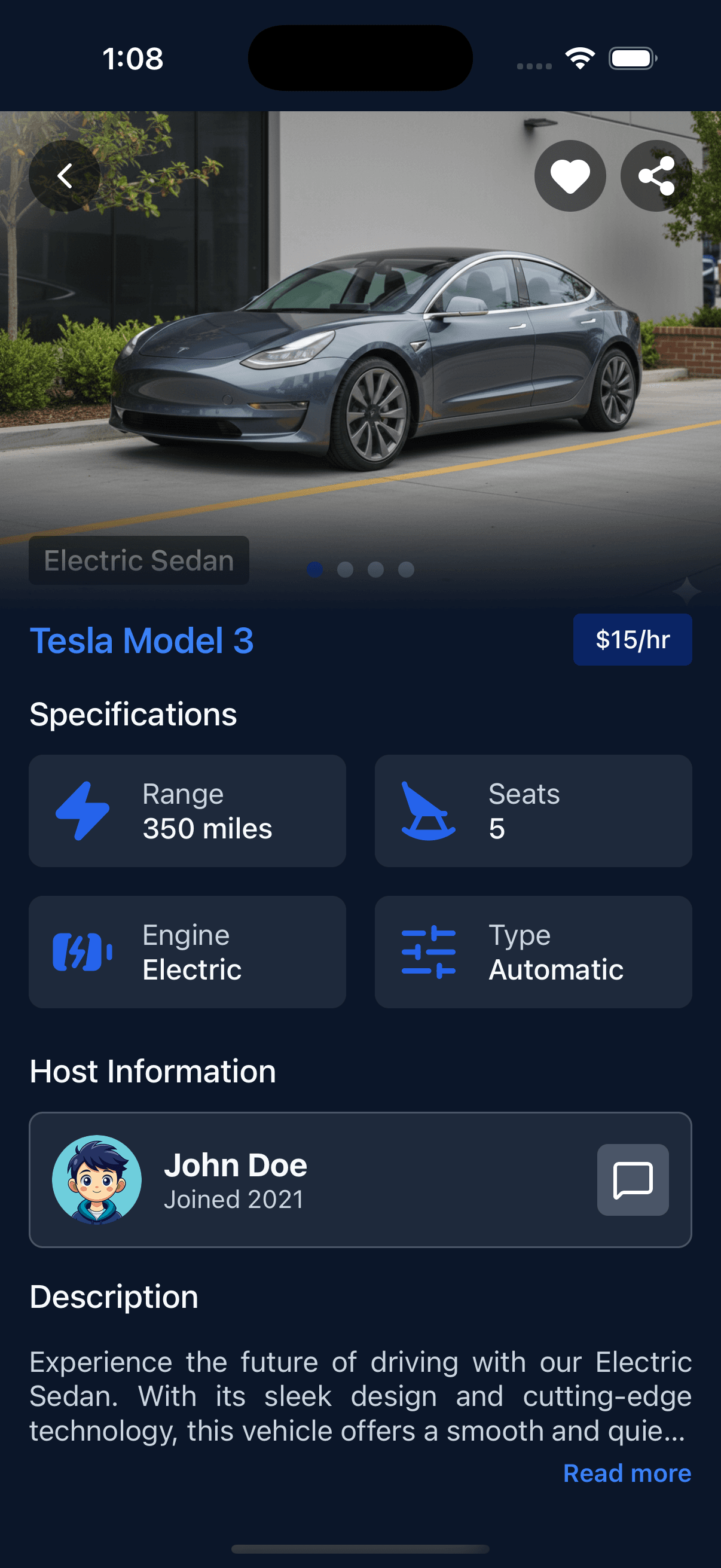 Rentrik app - Home